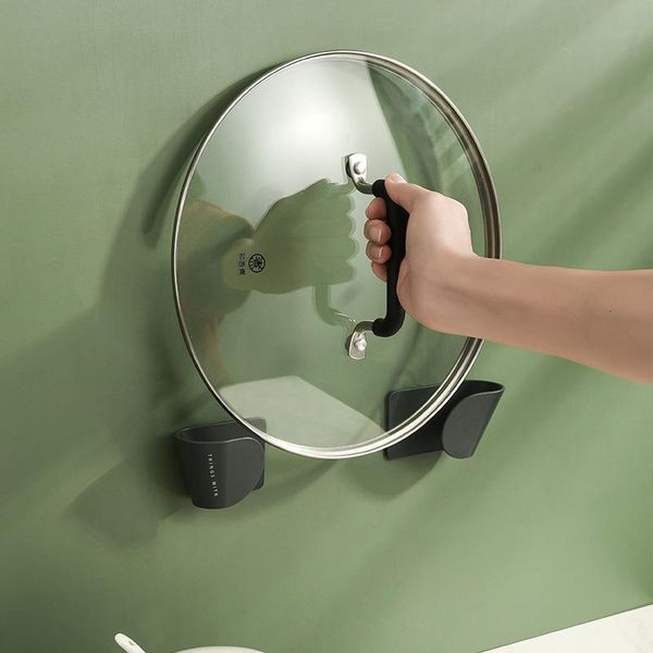 2pcs/set pot lid holder wall-mounted hanging for pan cover rack kitchen organizer plastic storage & organization
2pcs/set pot lid holder wall-mounted hanging for pan cover rack kitchen organizer plastic storage & organization