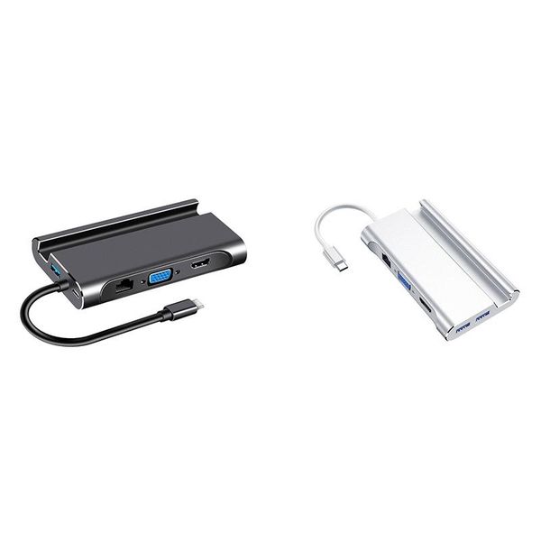 in 1 type c docking station usb 3.0 vga rj45 pd hub adapter for lappro dock stations
in 1 type c docking station usb 3.0 vga rj45 pd hub adapter for lappro dock stations
