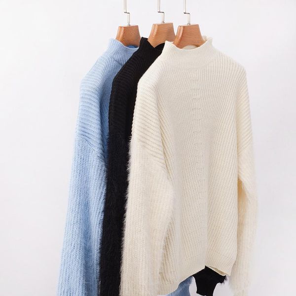 women's sweaters 2021 women spring winter loose long sleeve o-neck korean knit sweater coat thin solid, White;black
women's sweaters 2021 women spring winter loose long sleeve o-neck korean knit sweater coat thin solid, White;black