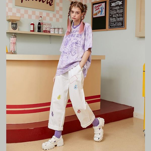 women's pants & capris unicasual summer thin wide loose high liang direct bai tie small children's leisure women ins, Black;white
women's pants & capris unicasual summer thin wide loose high liang direct bai tie small children's leisure women ins, Black;white