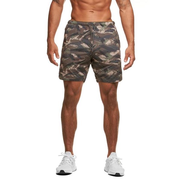 men's shorts 2021 8 color men sports camouflage print elastic waist pants drawstring mouth suitable for jogging fitness, White;black
men's shorts 2021 8 color men sports camouflage print elastic waist pants drawstring mouth suitable for jogging fitness, White;black