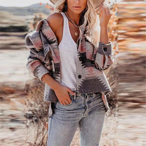 women's jackets autumn winter jacket coat women fashion retro ethnic style geometric print loose long sleeve casual woolen for female, Black;brown
women's jackets autumn winter jacket coat women fashion retro ethnic style geometric print loose long sleeve casual woolen for female, Black;brown