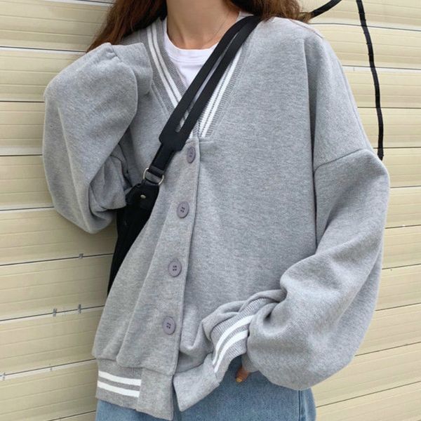 women's jackets striped women's jackets with v-neck cleavage, loose baseball harajuku, casual fashion, release, bf style, student,, Black;brown
women's jackets striped women's jackets with v-neck cleavage, loose baseball harajuku, casual fashion, release, bf style, student,, Black;brown