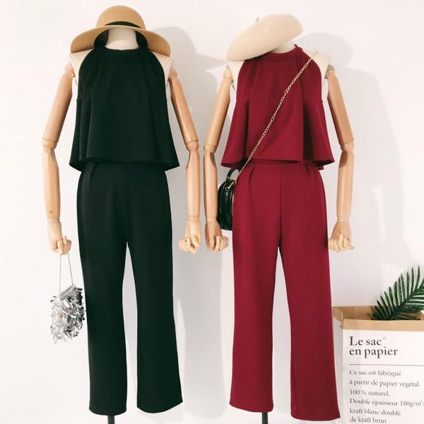 women's two piece pants 2021 fashion clothing suits ladies wall hanging sleeveless loose shirt vest high waist suit 9, White
women's two piece pants 2021 fashion clothing suits ladies wall hanging sleeveless loose shirt vest high waist suit 9, White