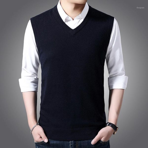 men's vests 2021 slim fit knitted pullovers men v-neck sleeveless business casual solid wool sweaters vest, Black;white
men's vests 2021 slim fit knitted pullovers men v-neck sleeveless business casual solid wool sweaters vest, Black;white
