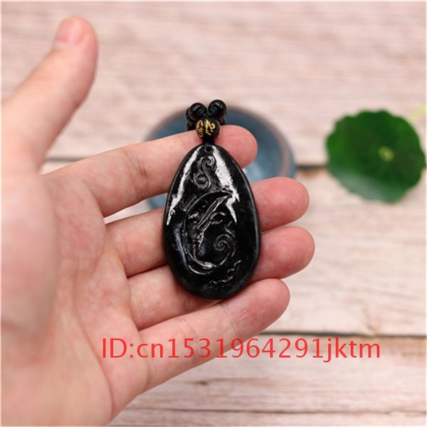 obsidian charm jade black amulet pendant accessories necklace natural for beauty men green carved chinese gifts jewelry, Silver
obsidian charm jade black amulet pendant accessories necklace natural for beauty men green carved chinese gifts jewelry, Silver