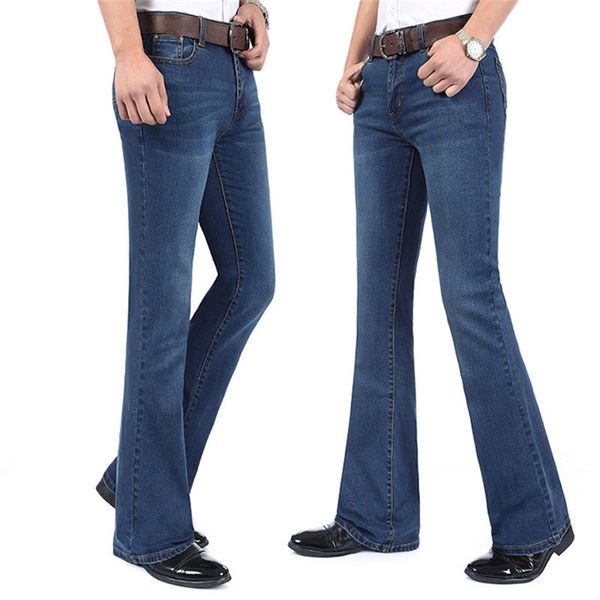 pantalones vaqueros acampanados para hombre, jeans largos de cintura alta, acampanados, temporada primavera, Blue
pantalones vaqueros acampanados para hombre, jeans largos de cintura alta, acampanados, temporada primavera, Blue
