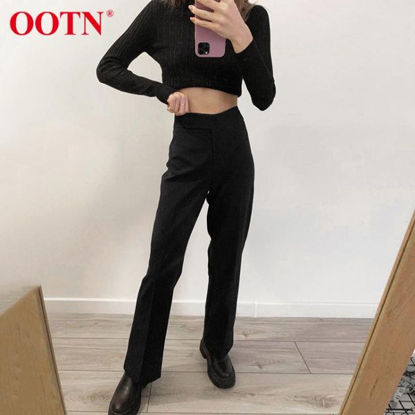 women solid black casual pants 2021 spring office work ladies trousers buttons slim high waist female pencil capris women's &, Black;white
women solid black casual pants 2021 spring office work ladies trousers buttons slim high waist female pencil capris women's &, Black;white