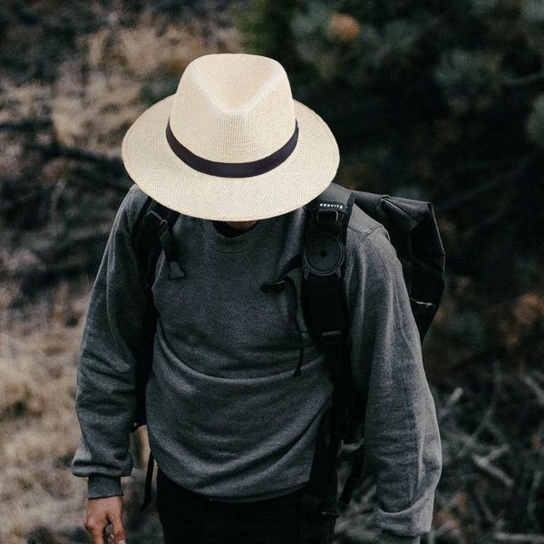 wide brim hats men handmade straw panama hat cowboy cap summer beach travel sunhat, Blue;gray
wide brim hats men handmade straw panama hat cowboy cap summer beach travel sunhat, Blue;gray