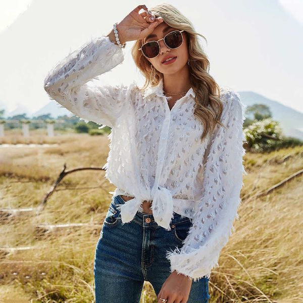 spring hollow out shirt women fashion lapel lantern long sleeve single breasted fluffy fuzzy loose white blouse ladies 210526
spring hollow out shirt women fashion lapel lantern long sleeve single breasted fluffy fuzzy loose white blouse ladies 210526