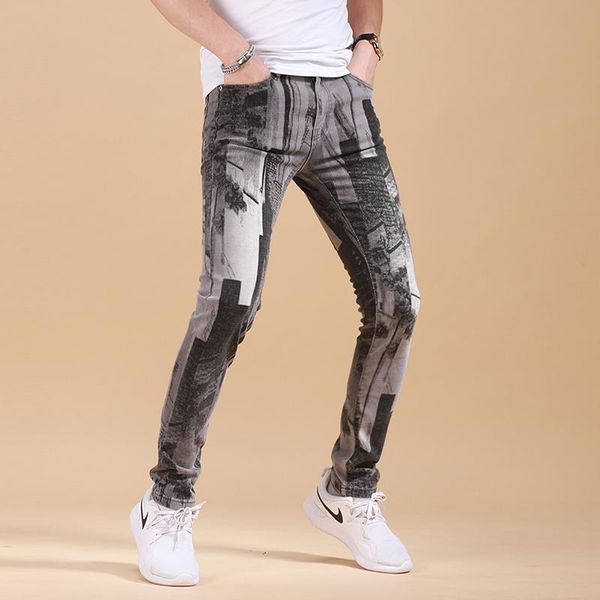 men's jeans erkek jean pantolon mens summer thin slim feet fashion printing smoke gray men's casual designer pantalones vaqueros, Blue
men's jeans erkek jean pantolon mens summer thin slim feet fashion printing smoke gray men's casual designer pantalones vaqueros, Blue