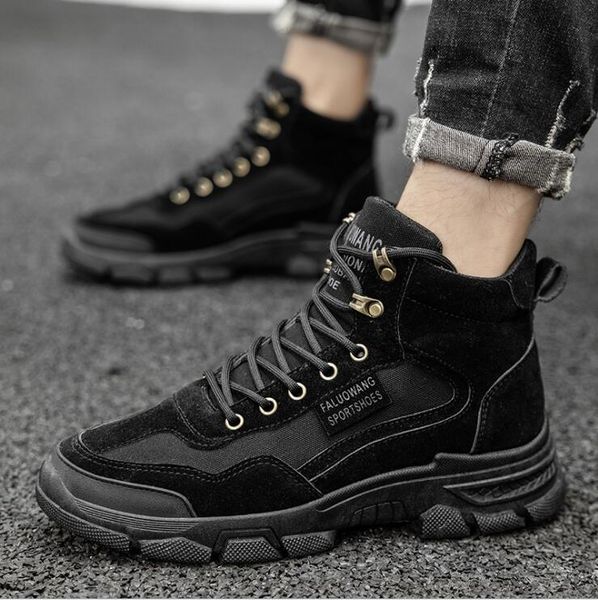 New men boots leather canvas patchwrok new fashion autumn casual shoes trend autumn winter high tops Martin boots, Camel
New men boots leather canvas patchwrok new fashion autumn casual shoes trend autumn winter high tops Martin boots, Camel
