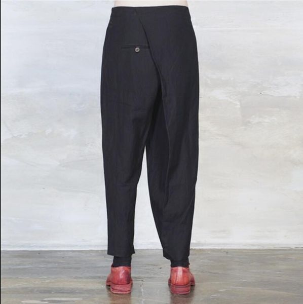 27-44 2021 men's clothing gd hair stylist fashion personality tailoring cutting nine points harem pants plus size costumes, Black
27-44 2021 men's clothing gd hair stylist fashion personality tailoring cutting nine points harem pants plus size costumes, Black