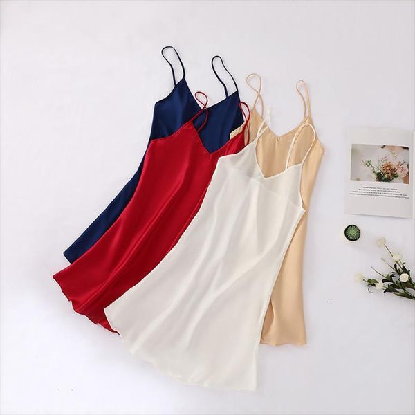 robe femme pijama mujer women sleepwear summer dress silk nightdress pyjamas sleep lingerie nightgown clothes, Black;red
robe femme pijama mujer women sleepwear summer dress silk nightdress pyjamas sleep lingerie nightgown clothes, Black;red