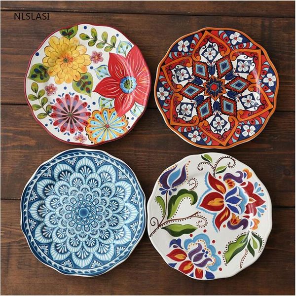 fashion flowers plate kitchen tableware el personality ceramic western steak pasta salad plates dessert cake storage tray dishes &
fashion flowers plate kitchen tableware el personality ceramic western steak pasta salad plates dessert cake storage tray dishes &