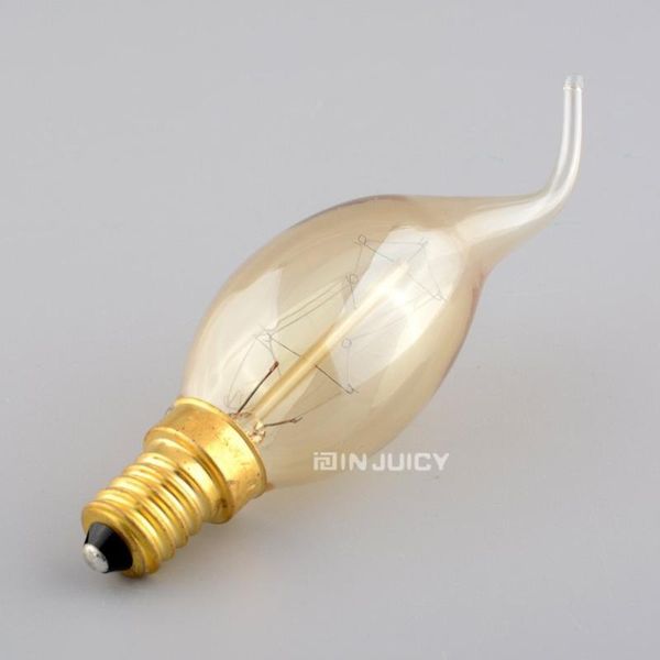 bulbs 10pcs/lot e14 pull tail vintage lamp candle bulb edison retro tungsten carbon filament light for crystal chandelier 110v or 220v
bulbs 10pcs/lot e14 pull tail vintage lamp candle bulb edison retro tungsten carbon filament light for crystal chandelier 110v or 220v