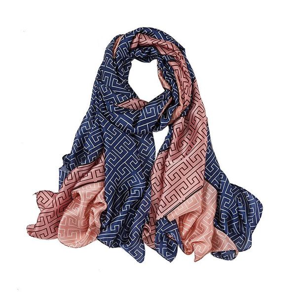 scarves korean retro style satin long scarf ladies 180*90cm printed women's beach sunscreen kerchief hijab fashion present, Blue;gray
scarves korean retro style satin long scarf ladies 180*90cm printed women's beach sunscreen kerchief hijab fashion present, Blue;gray