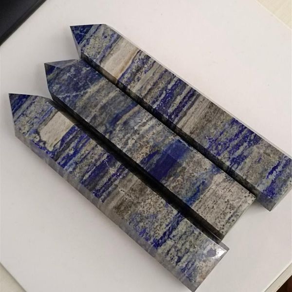 decorative objects & figurines natural blue lapis lazuli crystal point wand tower single obelisk healing gemstone decoration 1pc
decorative objects & figurines natural blue lapis lazuli crystal point wand tower single obelisk healing gemstone decoration 1pc