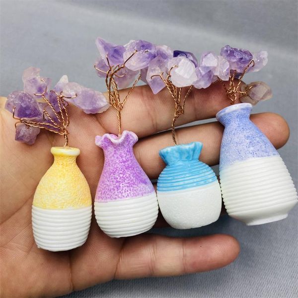 decorative objects & figurines 4pc natural amethyst vase crystal and stone healing home decoration room kawaii furnishings beautiful gifts
decorative objects & figurines 4pc natural amethyst vase crystal and stone healing home decoration room kawaii furnishings beautiful gifts