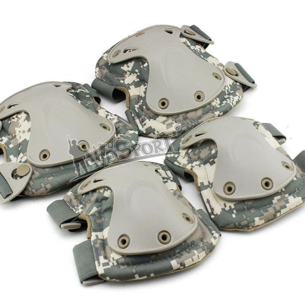 outdoor sport tactical paintball protection knee pads & elbow set, Black;gray 
outdoor sport tactical paintball protection knee pads & elbow set, Black;gray