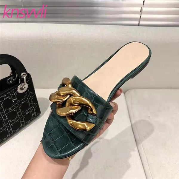 chain decoration flat women slippers holiday beach shoes ladies mules 2021 summer open toe slides designer brand woman, Black
chain decoration flat women slippers holiday beach shoes ladies mules 2021 summer open toe slides designer brand woman, Black