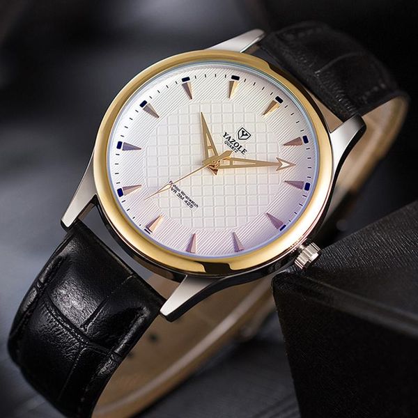 wristwatches yazole men watche's business men's watch unique design chronograph leather clock reloj hombre, Slivery;brown
wristwatches yazole men watche's business men's watch unique design chronograph leather clock reloj hombre, Slivery;brown