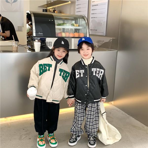 jackets 2021 winter kids inner fleece thciken coats 2-7 years boys and girls letters thick warm baseball clothes, Blue;gray
jackets 2021 winter kids inner fleece thciken coats 2-7 years boys and girls letters thick warm baseball clothes, Blue;gray