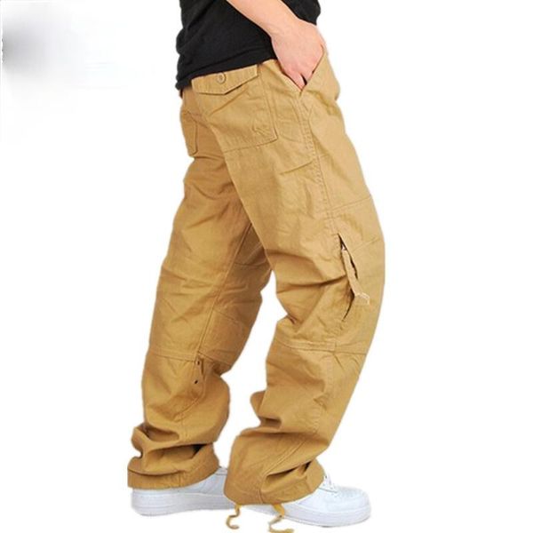 men's pants spring male cotton fashion army loose trousers cargo casual large baggy zipper pockets tactical military style, Black
men's pants spring male cotton fashion army loose trousers cargo casual large baggy zipper pockets tactical military style, Black