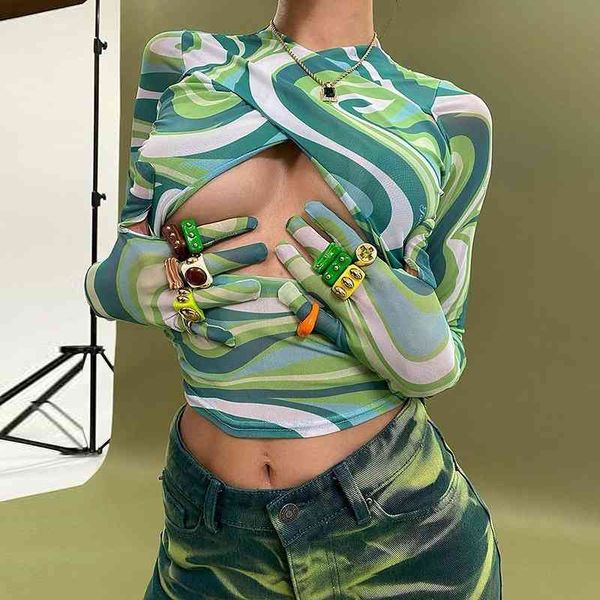 women's swimwear tie dye vintage printing hollow out long sleeve crop o-neck slim waist t-shirts summer streetwear y2k tees g, White;black
women's swimwear tie dye vintage printing hollow out long sleeve crop o-neck slim waist t-shirts summer streetwear y2k tees g, White;black