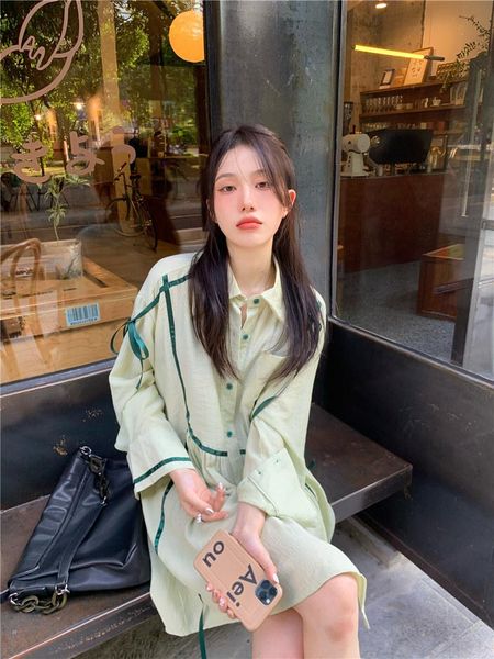 casual dresses turn-down collar women's shirt dress summer 2021 fashionable lazy wind color contrast loose folds for women, Black;gray
casual dresses turn-down collar women's shirt dress summer 2021 fashionable lazy wind color contrast loose folds for women, Black;gray
