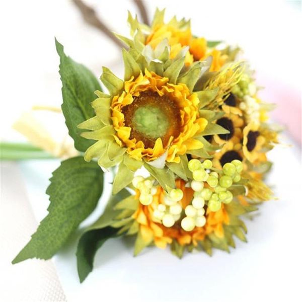beautiful 5 heads beauty fake sunflower artificial silk flower bouquet home floral decor fleur artificielle decorative flowers
beautiful 5 heads beauty fake sunflower artificial silk flower bouquet home floral decor fleur artificielle decorative flowers