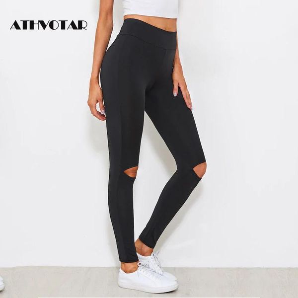 women's leggings athvotar black hollow women casual knee hole legins elasticity fashion streetwear pants
women's leggings athvotar black hollow women casual knee hole legins elasticity fashion streetwear pants