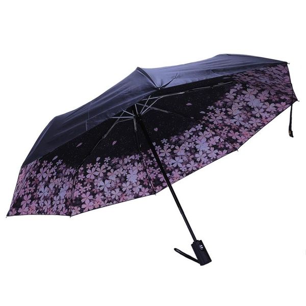 umbrellas cherry blossom automatic umbrella female parasol black coating sun and rain women 210t fabric three-folding #b
umbrellas cherry blossom automatic umbrella female parasol black coating sun and rain women 210t fabric three-folding #b