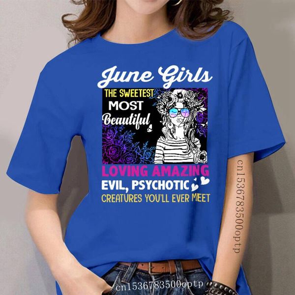 women's t-shirt women t shirt june girls the sweetest most beautiful l tshirts, White
women's t-shirt women t shirt june girls the sweetest most beautiful l tshirts, White