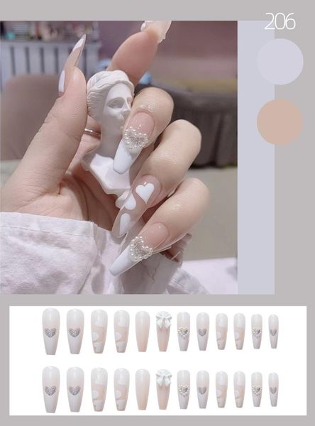 false nails 24pcs love heart printed nail patch glue type removable long paragraph fashion manicure save time faux ongles, Red;gold
false nails 24pcs love heart printed nail patch glue type removable long paragraph fashion manicure save time faux ongles, Red;gold