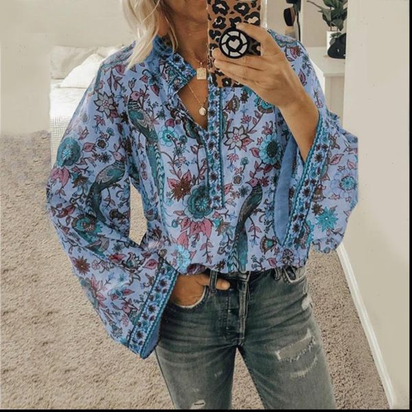 vintage womens shirts floral blouse and shirt women casual v neck long sleeve plus size autumn female boho tunic, White
vintage womens shirts floral blouse and shirt women casual v neck long sleeve plus size autumn female boho tunic, White