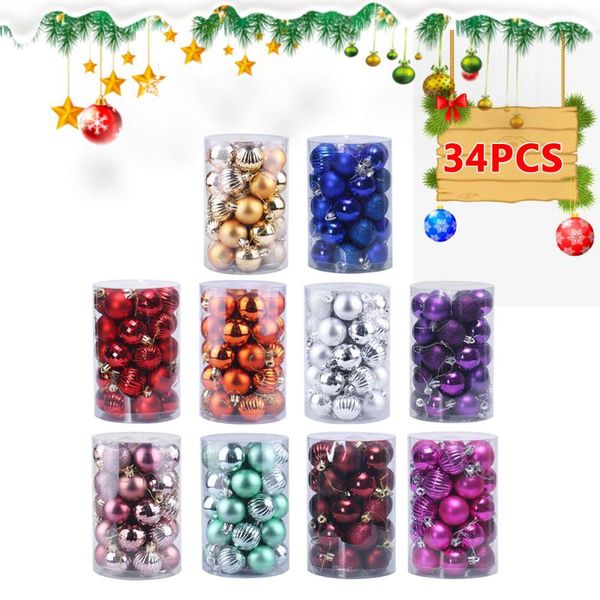 34pcs christmas ornament for xmas home decor light plastic balls natal deco one barrel ball 4cm 2021 hanging pendent year party decoration
34pcs christmas ornament for xmas home decor light plastic balls natal deco one barrel ball 4cm 2021 hanging pendent year party decoration