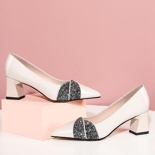 elegant high heels pumps for women shallow bling genuine leather 2021 spring summer working wedding shoes woman dress, Black
elegant high heels pumps for women shallow bling genuine leather 2021 spring summer working wedding shoes woman dress, Black