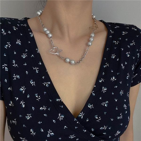 pendant necklaces female hip-hop personality metal d letter love butterfly net red cold wind niche accessories clavicle chain party jewelry, Silver
pendant necklaces female hip-hop personality metal d letter love butterfly net red cold wind niche accessories clavicle chain party jewelry, Silver