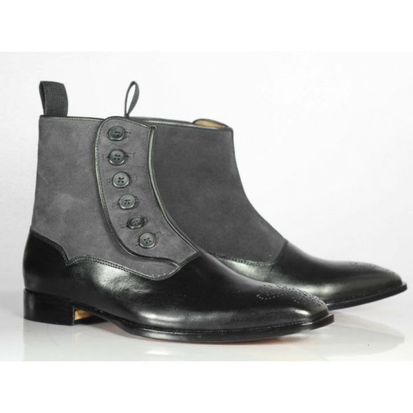 dress shoes outono inverno novos homens pu costura preto cinza manga pé lado botão botas salto quadrado fundo plano venda quente masculinas, Black
dress shoes outono inverno novos homens pu costura preto cinza manga pé lado botão botas salto quadrado fundo plano venda quente masculinas, Black