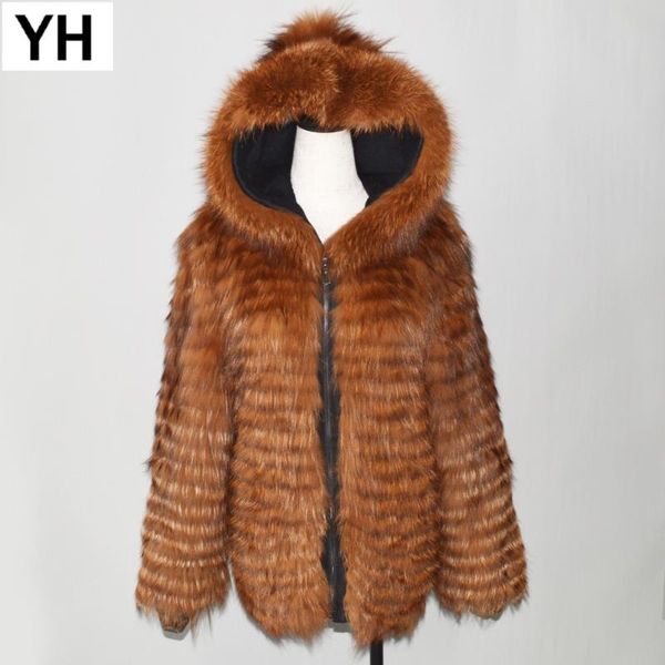 women's fur & faux women real coat 100% natural hooded jacket autumn winter warm soft zipper casual overcoat, Black
women's fur & faux women real coat 100% natural hooded jacket autumn winter warm soft zipper casual overcoat, Black