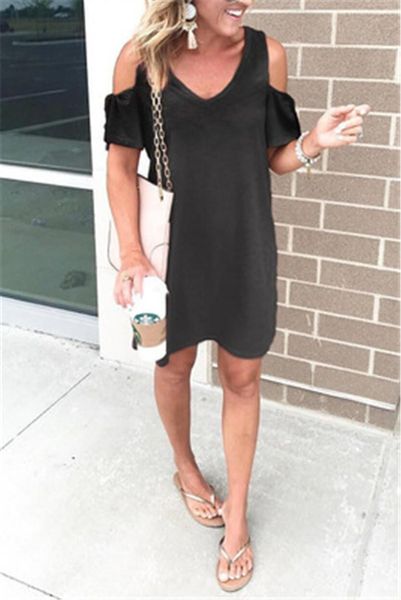 womens casual dresses designer female strapless round neck short sleeve dress fashion trend loose summer plus size skirts, Black;gray
womens casual dresses designer female strapless round neck short sleeve dress fashion trend loose summer plus size skirts, Black;gray