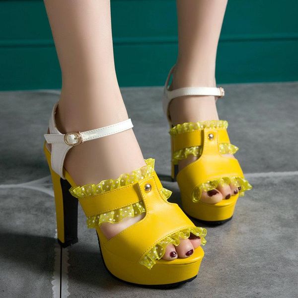dress shoes agodor 2021 women summer sandals peep toe square high heel platform ladies lace yellow size 33-48, Black
dress shoes agodor 2021 women summer sandals peep toe square high heel platform ladies lace yellow size 33-48, Black
