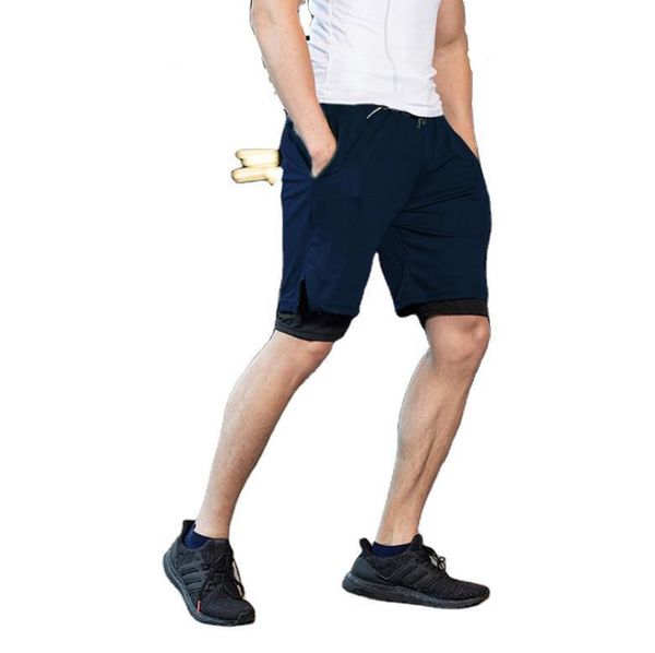gym clothing 2021 summer quick-drying sports fitness shorts men's anti-exposure two-piece five-point pants running jogging, White;black
gym clothing 2021 summer quick-drying sports fitness shorts men's anti-exposure two-piece five-point pants running jogging, White;black
