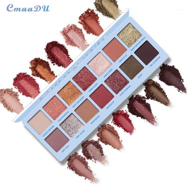 cmaadu 14 color nude matte shining eyeshadow palette makeup glitter pigment smoky eye shadow pallete waterproof cosmetics tslm11
cmaadu 14 color nude matte shining eyeshadow palette makeup glitter pigment smoky eye shadow pallete waterproof cosmetics tslm11
