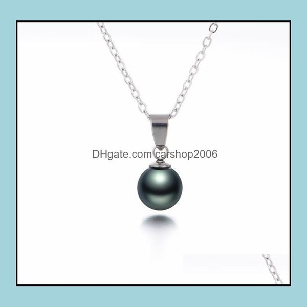 pendant necklaces & pendants jewelry 10mm 12mm black shell beads pearl necklace womens gift bridal drop delivery 2021 n1wtm, Silver
pendant necklaces & pendants jewelry 10mm 12mm black shell beads pearl necklace womens gift bridal drop delivery 2021 n1wtm, Silver