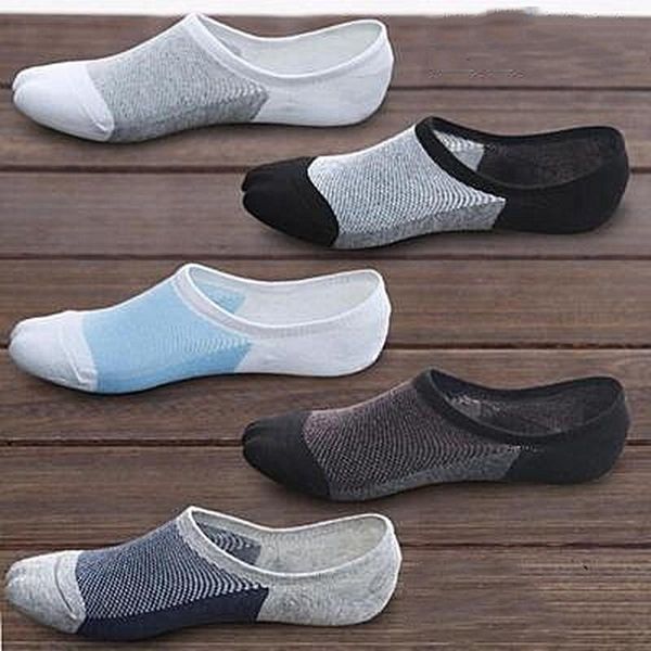 men's socks 5 pairs / lot summer men no show slippers breathable silicone non-slip short mesh, Black
men's socks 5 pairs / lot summer men no show slippers breathable silicone non-slip short mesh, Black