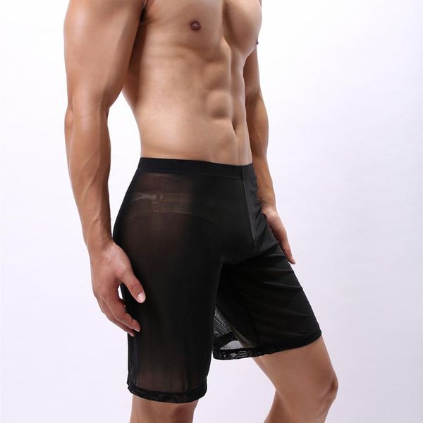 men's sleepwear man mesh sleep bottoms shorts sheer see through transparent gay funny lounge pants brand home wear summer, Black;brown
men's sleepwear man mesh sleep bottoms shorts sheer see through transparent gay funny lounge pants brand home wear summer, Black;brown