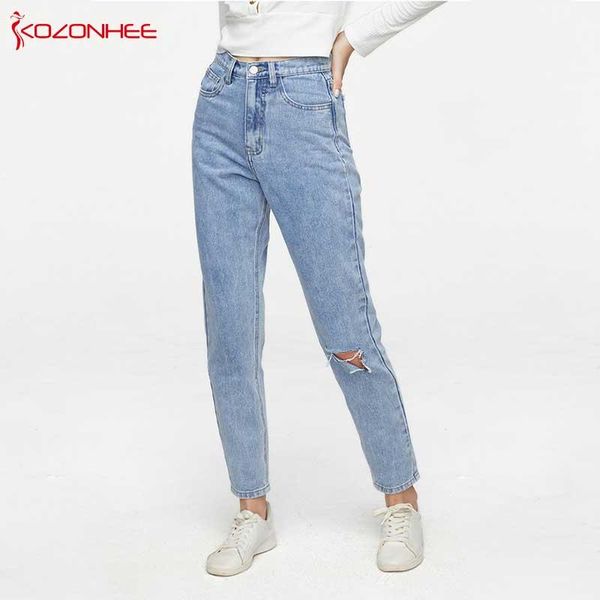 women's jeans plus size loose hole mom women boyfriendt straight inelastic high waist woman big #81, Blue
women's jeans plus size loose hole mom women boyfriendt straight inelastic high waist woman big #81, Blue