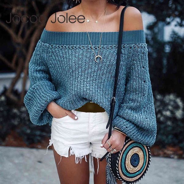 women elegant off shoulder lantern sleeve sweater england casual hollow out loose pullover harajuku knitted jumpers 210428, White;black
women elegant off shoulder lantern sleeve sweater england casual hollow out loose pullover harajuku knitted jumpers 210428, White;black